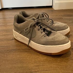 Grey Suede Nike Air Force 1